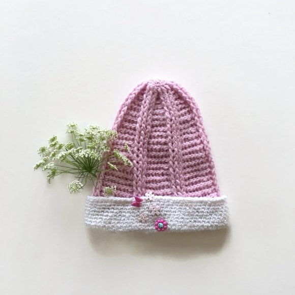 Crochet beanie, Baby Girl hat, New born tam - Picture 1 of 8